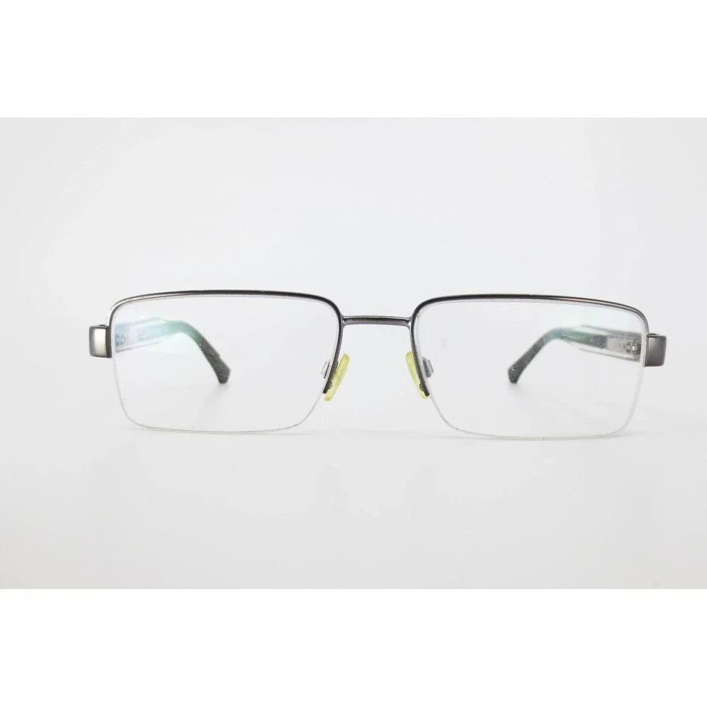 Emporio Armani EA 1012 3035 Gunmetal Grey Semi Rimless Eyeglasses 54mm